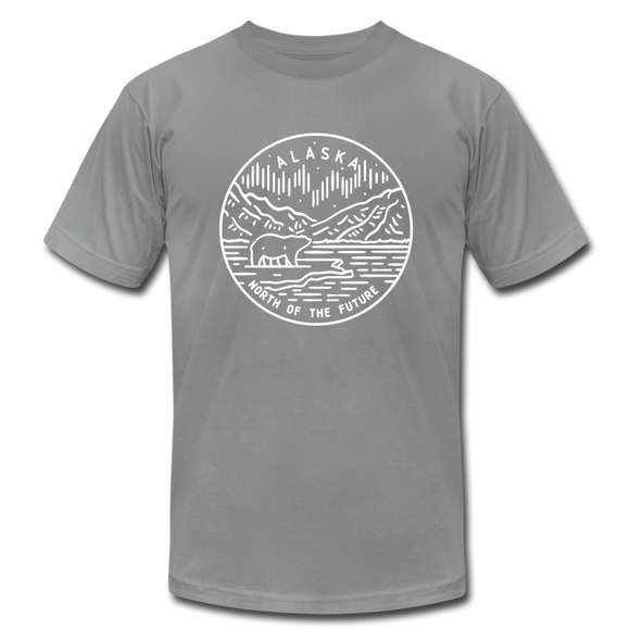 Alaska T-Shirt - State Design Unisex Alaska T Shirt - slate