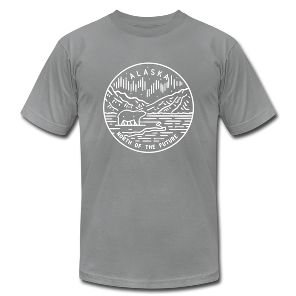 Alaska T-Shirt - State Design Unisex Alaska T Shirt - slate