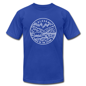 Alaska T-Shirt - State Design Unisex Alaska T Shirt - royal blue