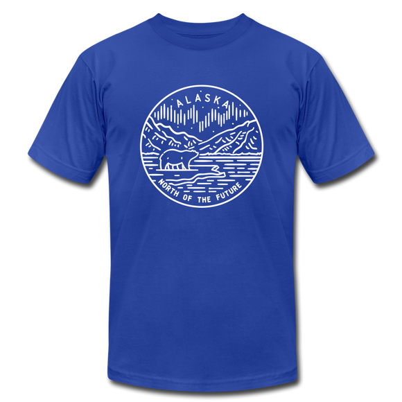 Alaska T-Shirt - State Design Unisex Alaska T Shirt - royal blue