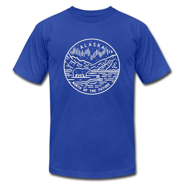 Alaska T-Shirt - State Design Unisex Alaska T Shirt - royal blue