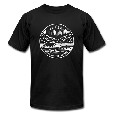 Alaska T-Shirt - State Design Unisex Alaska T Shirt - black