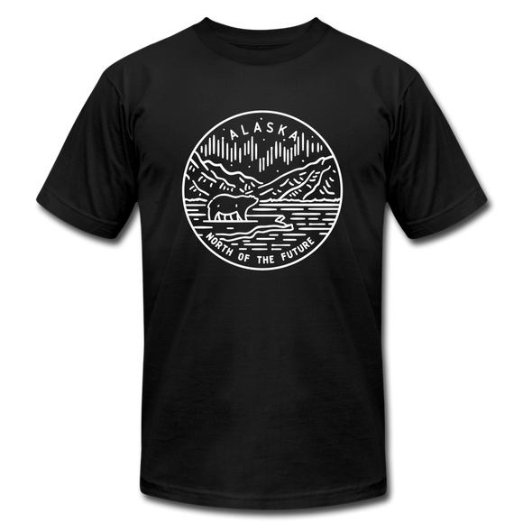 Alaska T-Shirt - State Design Unisex Alaska T Shirt - black