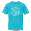 Alaska T-Shirt - State Design Unisex Alaska T Shirt - turquoise