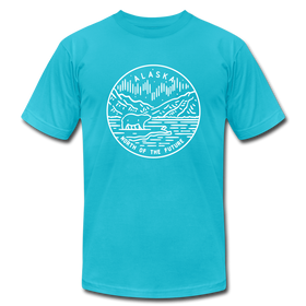 Alaska T-Shirt - State Design Unisex Alaska T Shirt - turquoise