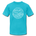 Alaska T-Shirt - State Design Unisex Alaska T Shirt - turquoise