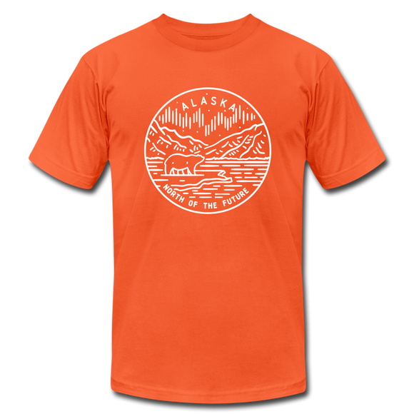 Alaska T-Shirt - State Design Unisex Alaska T Shirt - orange