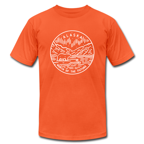 Alaska T-Shirt - State Design Unisex Alaska T Shirt - orange