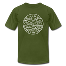 Alaska T-Shirt - State Design Unisex Alaska T Shirt - olive