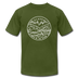 Alaska T-Shirt - State Design Unisex Alaska T Shirt - olive