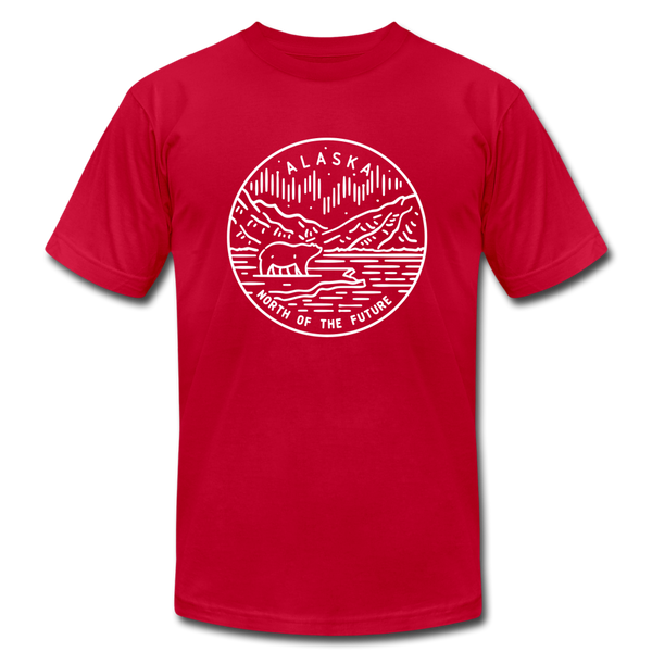 Alaska T-Shirt - State Design Unisex Alaska T Shirt - red