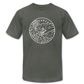 Arkansas T-Shirt - State Design Unisex Arkansas T Shirt - asphalt