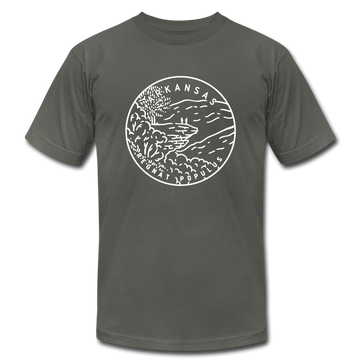 Arkansas T-Shirt - State Design Unisex Arkansas T Shirt - asphalt