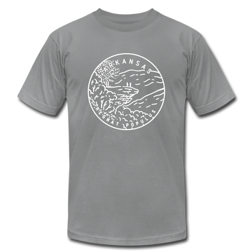 Arkansas T-Shirt - State Design Unisex Arkansas T Shirt - slate
