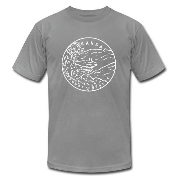 Arkansas T-Shirt - State Design Unisex Arkansas T Shirt - slate