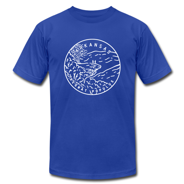 Arkansas T-Shirt - State Design Unisex Arkansas T Shirt - royal blue