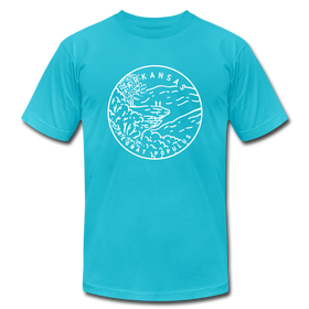 Arkansas T-Shirt - State Design Unisex Arkansas T Shirt - turquoise