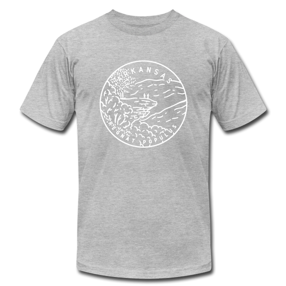 Arkansas T-Shirt - State Design Unisex Arkansas T Shirt - heather gray