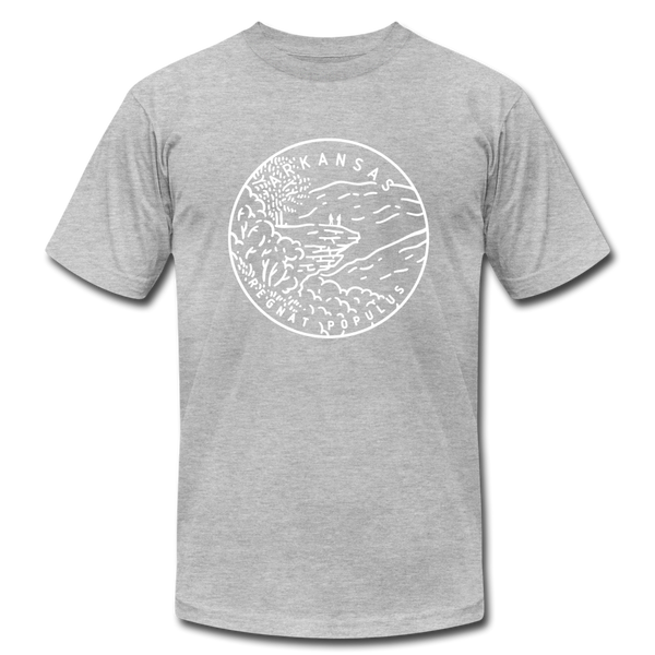 Arkansas T-Shirt - State Design Unisex Arkansas T Shirt - heather gray