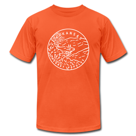 Arkansas T-Shirt - State Design Unisex Arkansas T Shirt - orange
