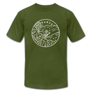 Arkansas T-Shirt - State Design Unisex Arkansas T Shirt - olive