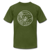 Arkansas T-Shirt - State Design Unisex Arkansas T Shirt - olive