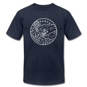 Arkansas T-Shirt - State Design Unisex Arkansas T Shirt - navy