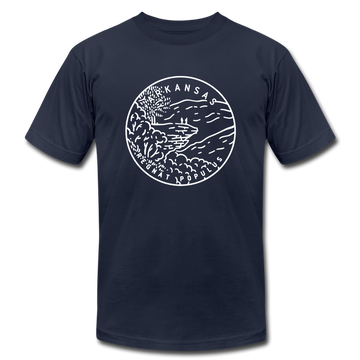 Arkansas T-Shirt - State Design Unisex Arkansas T Shirt - navy