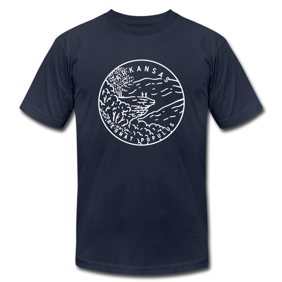 Arkansas T-Shirt - State Design Unisex Arkansas T Shirt - navy