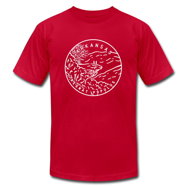 Arkansas T-Shirt - State Design Unisex Arkansas T Shirt - red