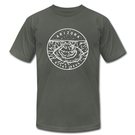 Arizona T-Shirt - State Design Unisex Arizona T Shirt - asphalt