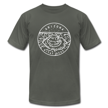 Arizona T-Shirt - State Design Unisex Arizona T Shirt - asphalt
