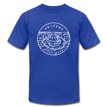 Arizona T-Shirt - State Design Unisex Arizona T Shirt - royal blue