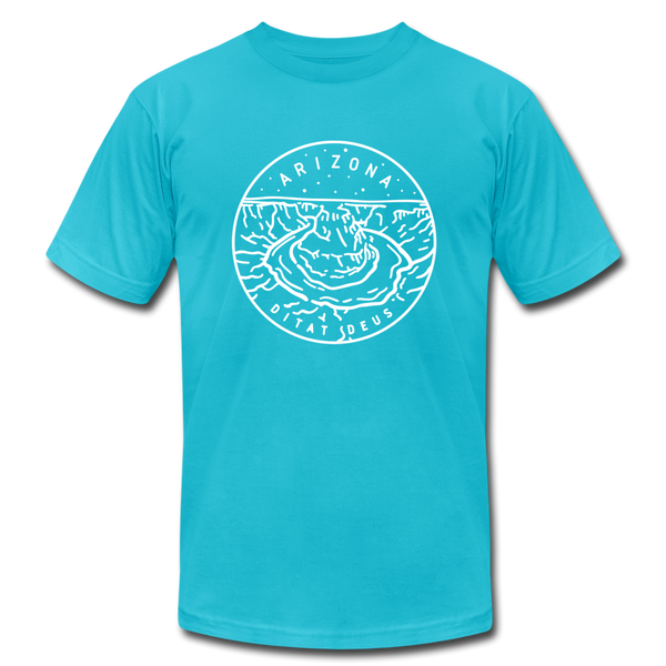 Arizona T-Shirt - State Design Unisex Arizona T Shirt - turquoise