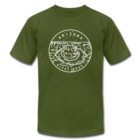 Arizona T-Shirt - State Design Unisex Arizona T Shirt - olive
