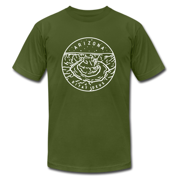 Arizona T-Shirt - State Design Unisex Arizona T Shirt - olive