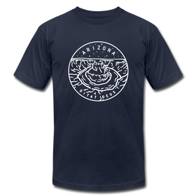 Arizona T-Shirt - State Design Unisex Arizona T Shirt - navy