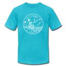 California T-Shirt - State Design Unisex California T Shirt - turquoise