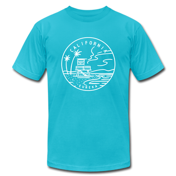 California T-Shirt - State Design Unisex California T Shirt - turquoise