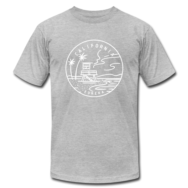 California T-Shirt - State Design Unisex California T Shirt - heather gray