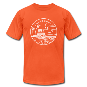 California T-Shirt - State Design Unisex California T Shirt - orange