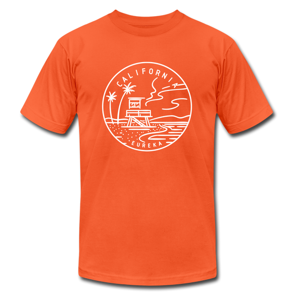 California T-Shirt - State Design Unisex California T Shirt - orange