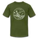 California T-Shirt - State Design Unisex California T Shirt - olive