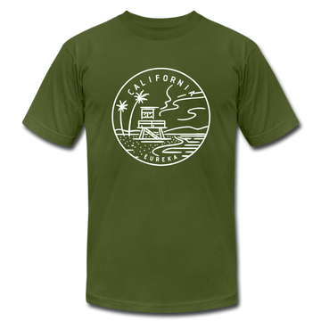California T-Shirt - State Design Unisex California T Shirt - olive