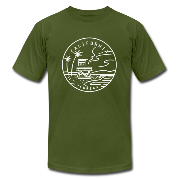 California T-Shirt - State Design Unisex California T Shirt - olive