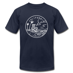 California T-Shirt - State Design Unisex California T Shirt - navy