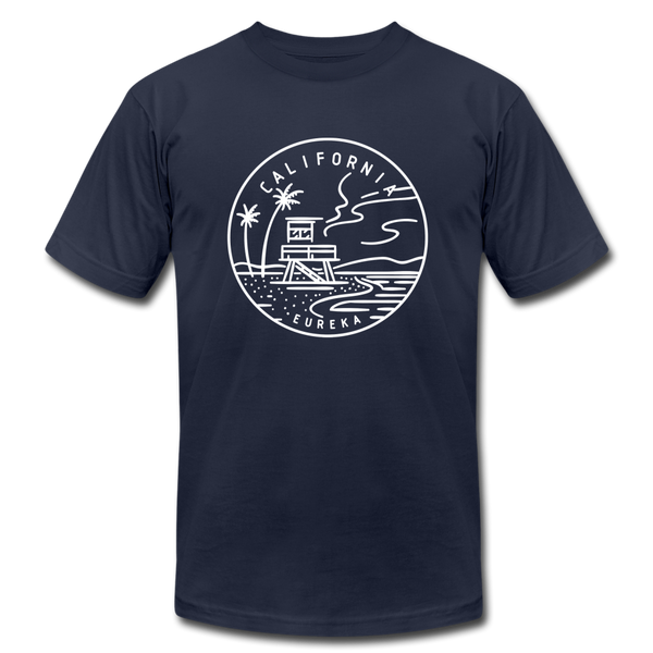 California T-Shirt - State Design Unisex California T Shirt - navy