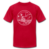 California T-Shirt - State Design Unisex California T Shirt - red