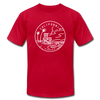California T-Shirt - State Design Unisex California T Shirt - red