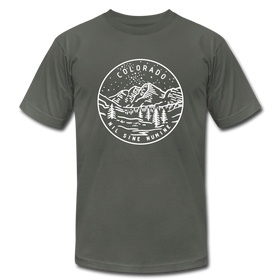 Colorado T-Shirt - State Design Unisex Colorado T Shirt - asphalt